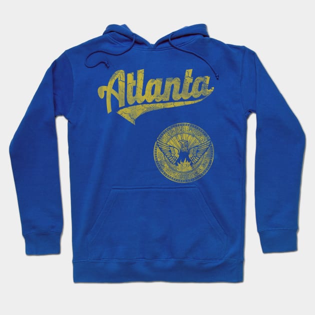 Retro Sporty Atlanta Georgia Hoodie by E